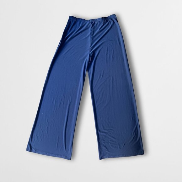 NWT DECA Wide Leg Cropped Trousers Elastic Waist Comfortable Fit Women's Pants - Picture 3 of 6